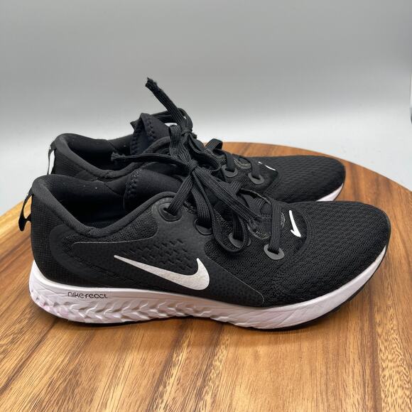 Nike Legend React Shoes Mens Size 7.5 Black Running Comfort Walking Gym Sneakers - Picture 1 of 8